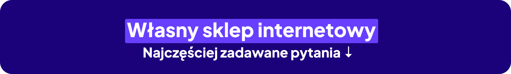 własny sklep internetowy